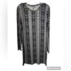 H&M snakeskin print bodycon dress